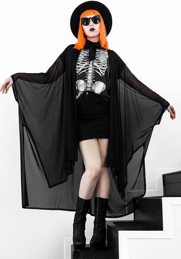 Lilith Oversized Stretch Mesh Cloak - Perfect for Any Occasion