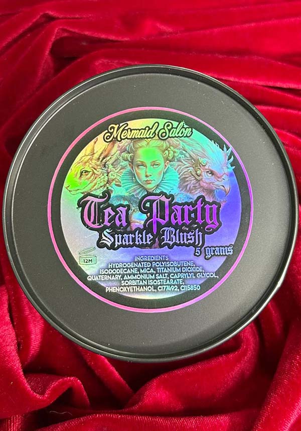 ROSEY LUSH BLUSH - Tea Party Deep Mauve Shimmer Blush