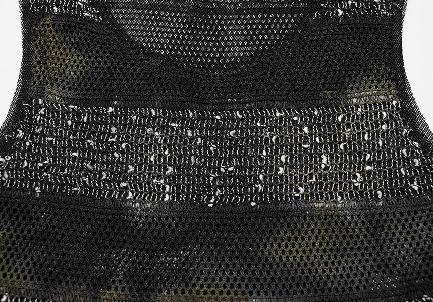 Punk Rave Krueger Edgy Cropped See - Through Tank Top