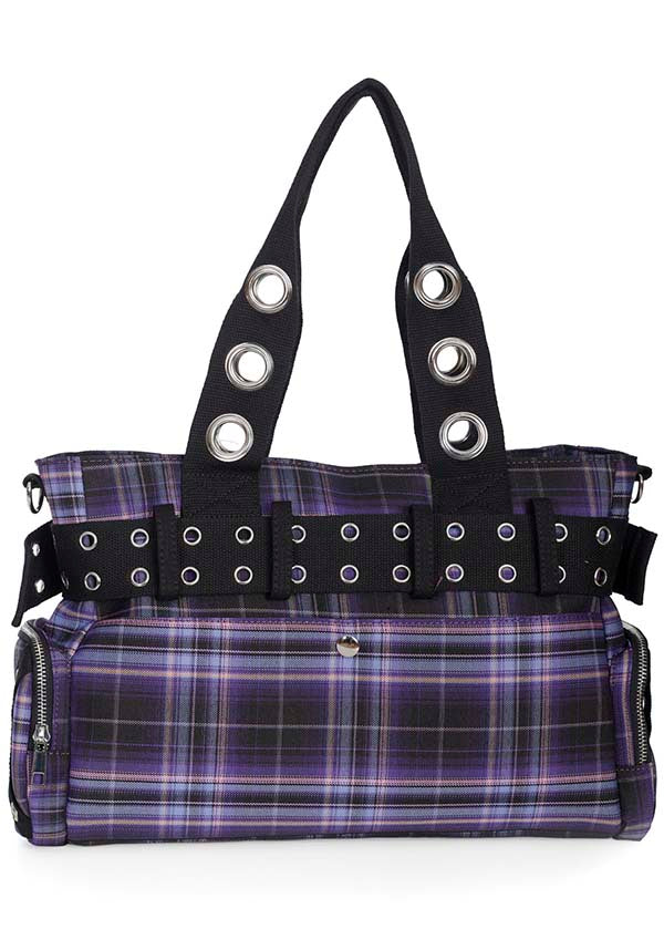 Purple Sweet Revenge Camdyn Grunge Goth Shoulder Bag