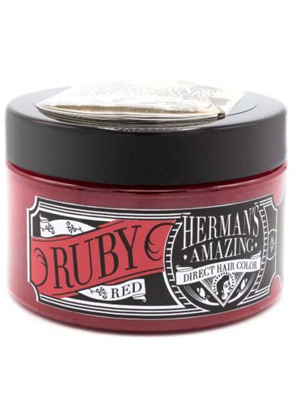 Vegan & Cruelty-Free Ruby Red Semi-Permanent Hair Colour