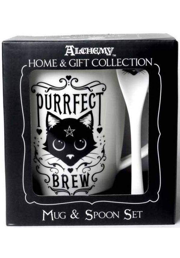 Purrfect Tea and Coffee Mug & Spoon Set for Brew Lovers