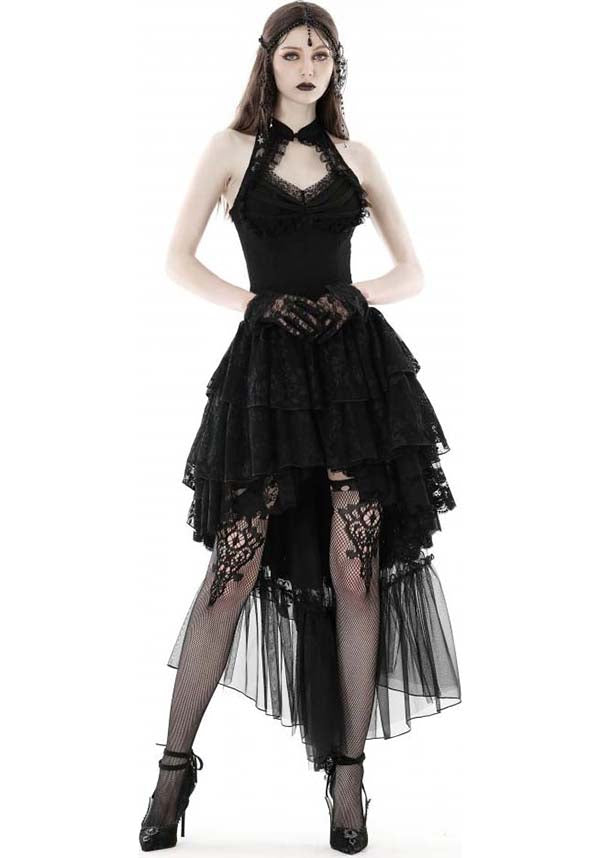 Enchanting Swan Lake Halter Style Women's Evening Dress