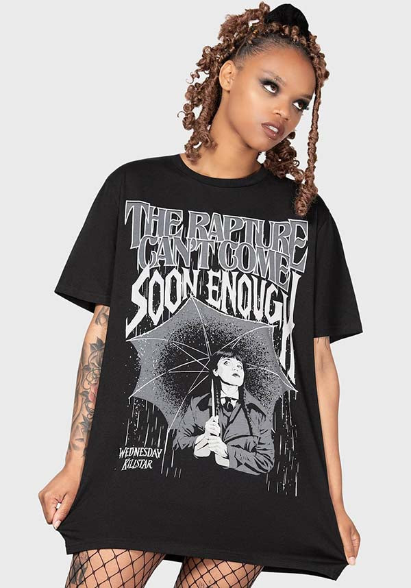 OFFICIAL WEDNESDAY UNISEX FITTED T-SHIRT WITH CUSTOM GRAPHICS