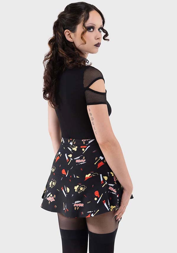 It's Time for Fun - Chucky Licensed Mini Skirt for Playful Fashion