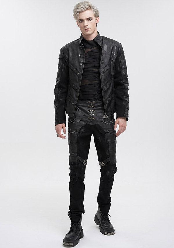 Devil Fashion's Lazarus Edgy Chain Pants for Punk Style Lovers