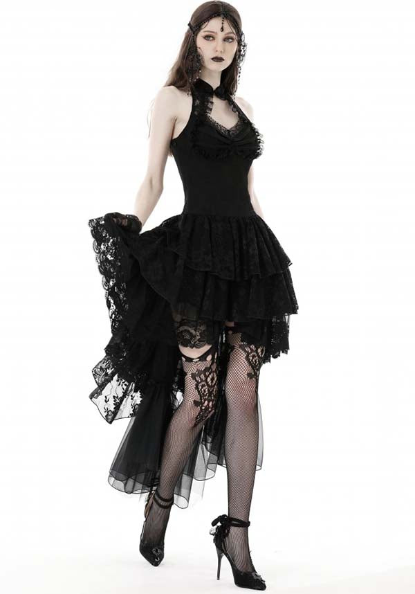 Enchanting Swan Lake Halter Style Women's Evening Dress