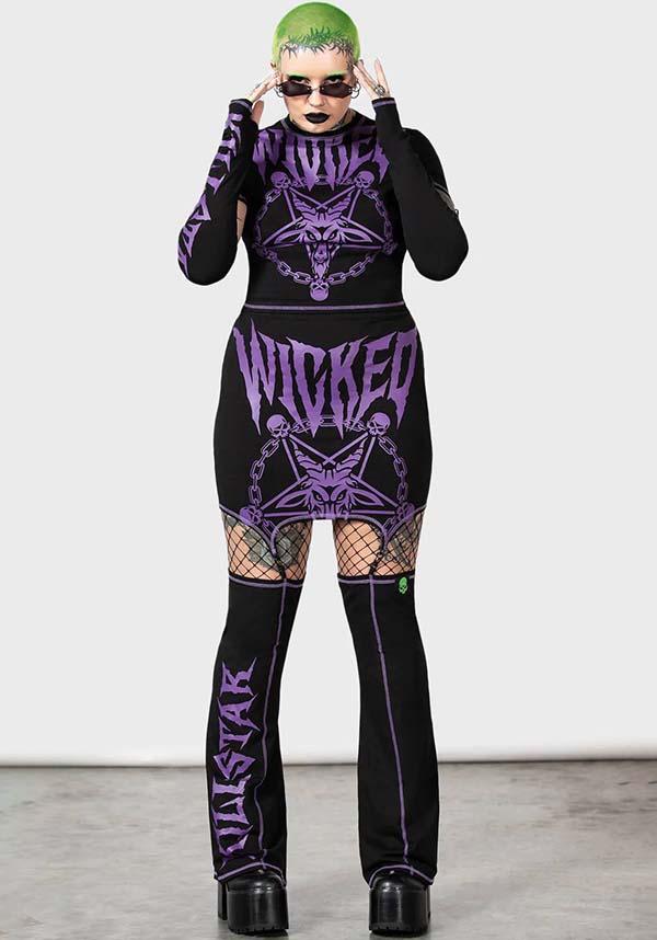 Martyr Brand Suspender Skirt with Detachable Flared Leg Warmers