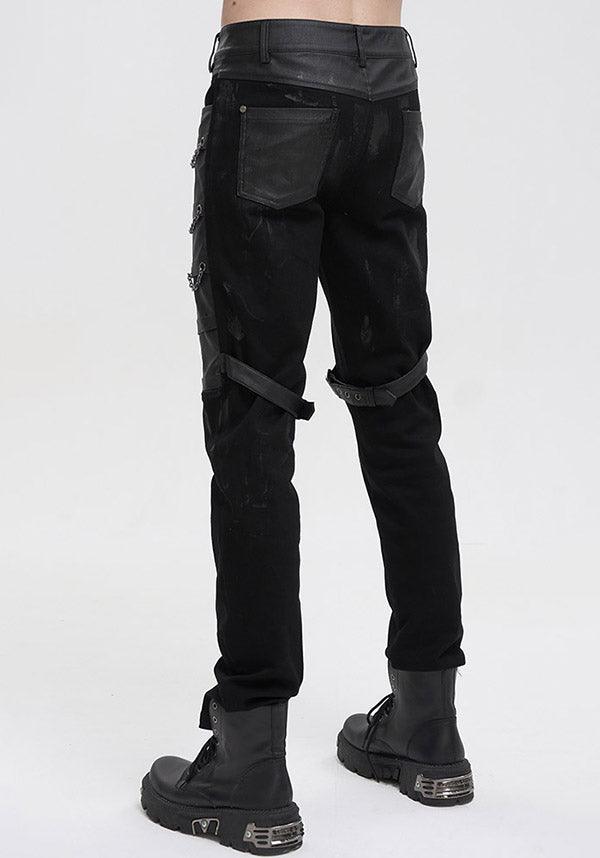 Devil Fashion's Lazarus Edgy Chain Pants for Punk Style Lovers