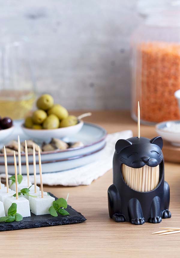 Cute Grinning Kitty Toothpick Dispenser by Peleg Design