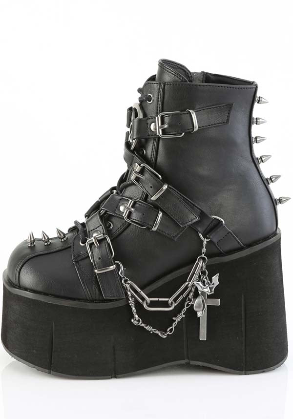 Demonia KERA - 68 Black Platform Ankle Boots for Alternative Fashion (Pre - order)