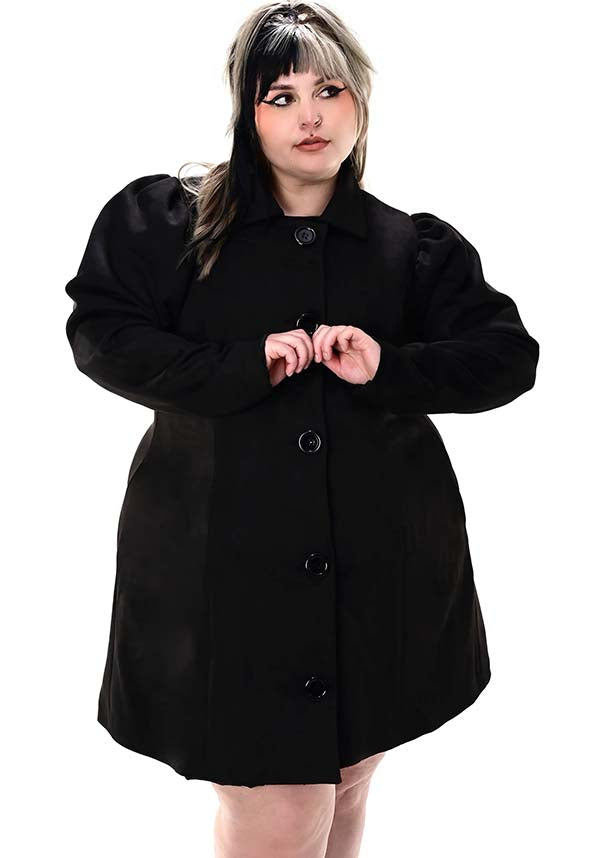 Foxblood's Reimagined Bella Baxter Inspired Soft Faux Suede Coat