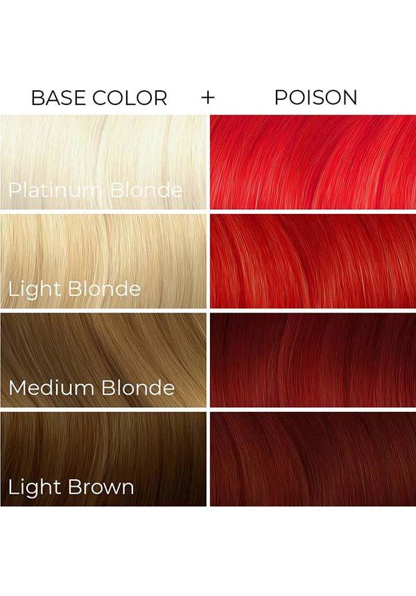 Arctic Fox Poison Semi - Permanent Hair Colour, 236ml Fiery Red