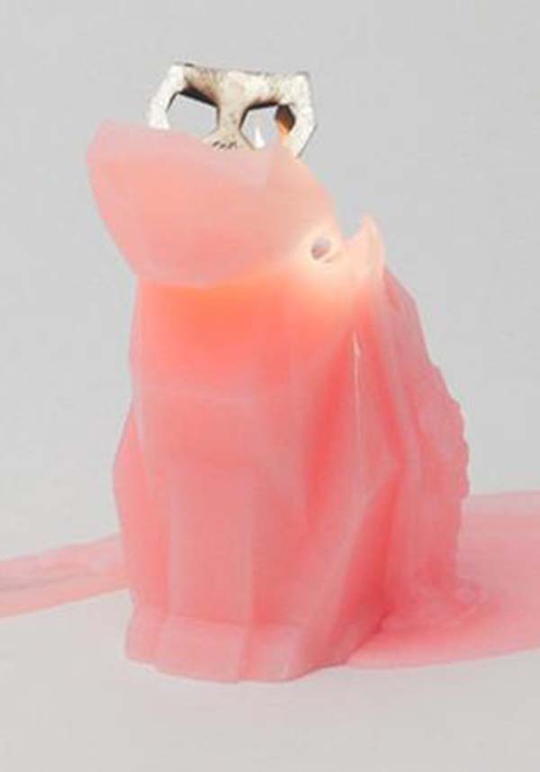 Pink Kisa Cat-Shaped Decorative Candle for Thoughtful Gifting