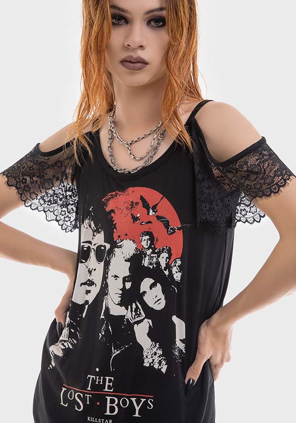 Bad Element Cold Shoulder Women's Fashion Top Inspired by Lost Boys