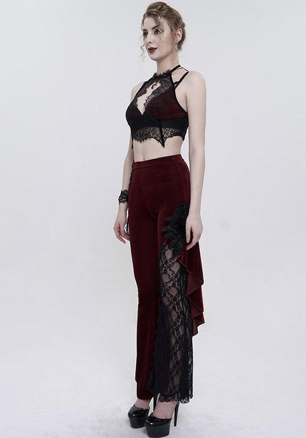Scarlet Aura Gothic Lace Top for Seduction