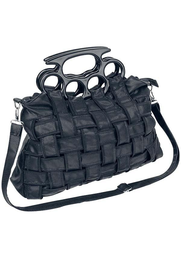 Stylish 100% Polyester Jade Handbag with Adjustable Strap
