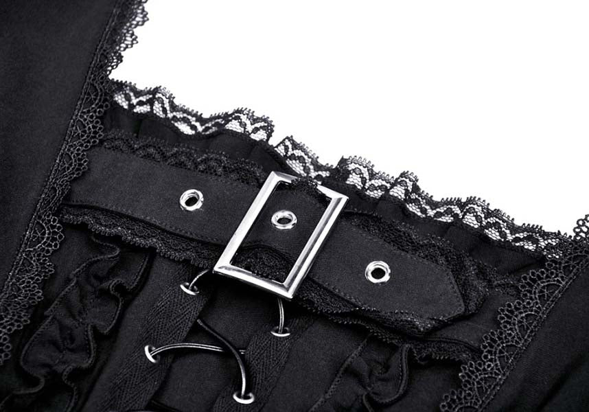 Dark in Love Baby Bat Lace-up Ethereal Women's Dress