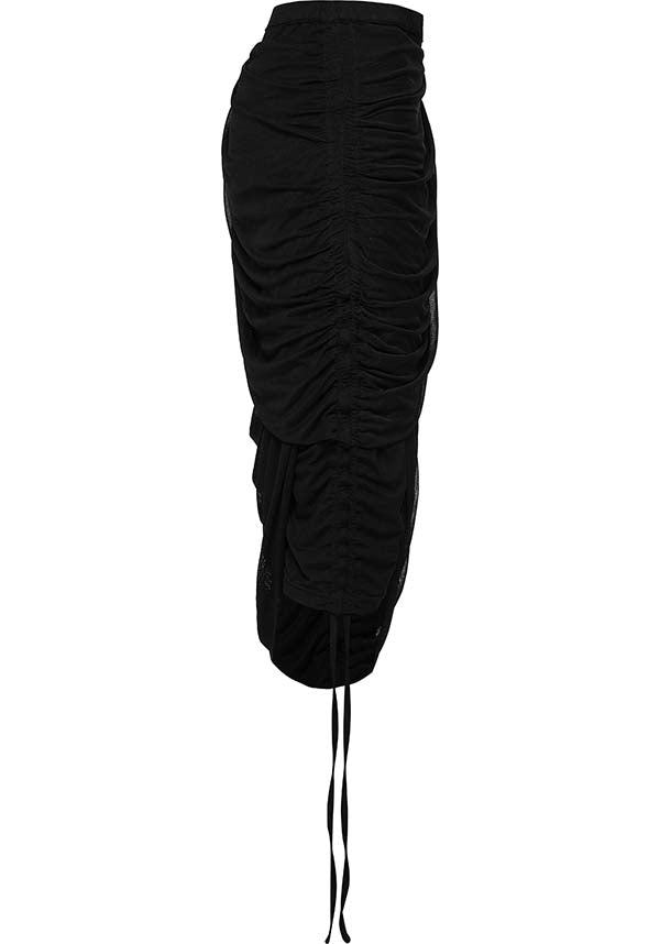 Isadora Ruched Wrap Skirt - A Versatile Punk Rave Fashion Piece