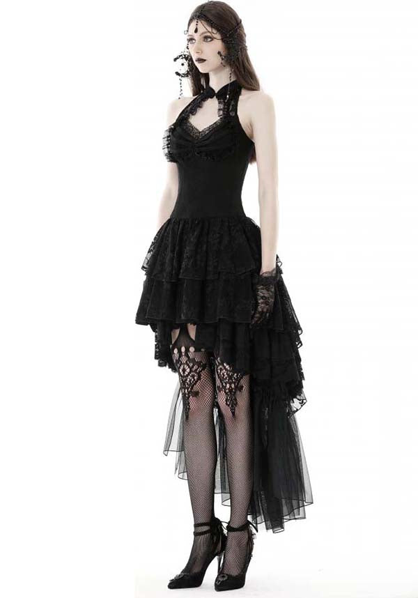 Enchanting Swan Lake Halter Style Women's Evening Dress