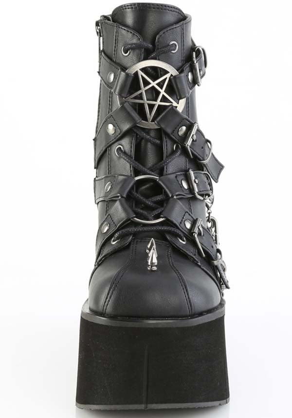 Demonia KERA - 68 Black Platform Ankle Boots for Alternative Fashion (Pre - order)