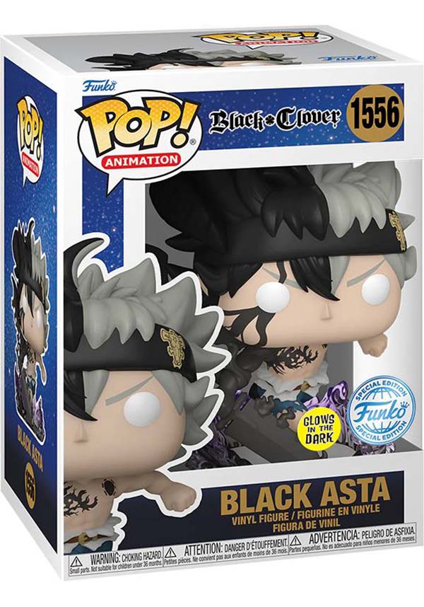 Black Clover Demon Asta Glow-in-the-Dark Collectible POP! Vinyl Figurine [Restricted Sale]