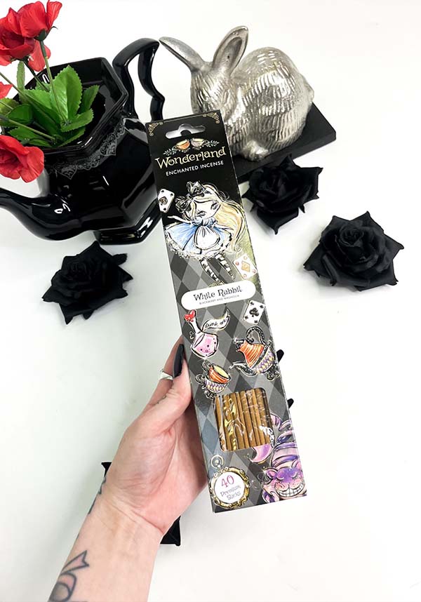 Wonderland Themed Incense Sticks Set Along With a Handy Incense Holder