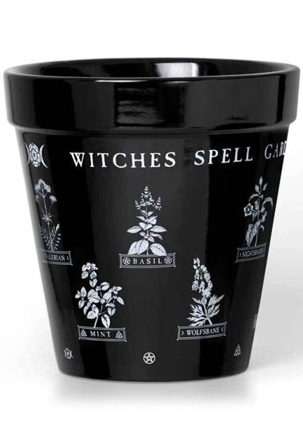 Enchanting Witches Spell Garden Ceramic Plant Pot