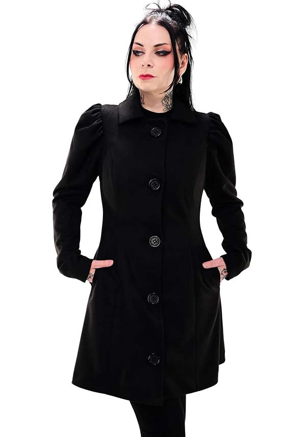 Foxblood's Reimagined Bella Baxter Inspired Soft Faux Suede Coat