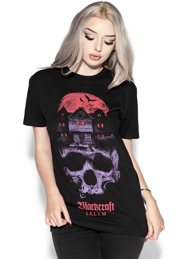 Salem Witch House Design Gothic Style Men's and Women's T-Shirt