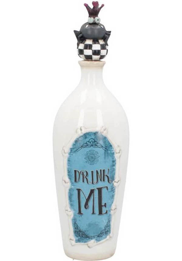 Wonderland-Inspired Hand - Painted Ceramic Drinking Bottle - 'Drink Me'