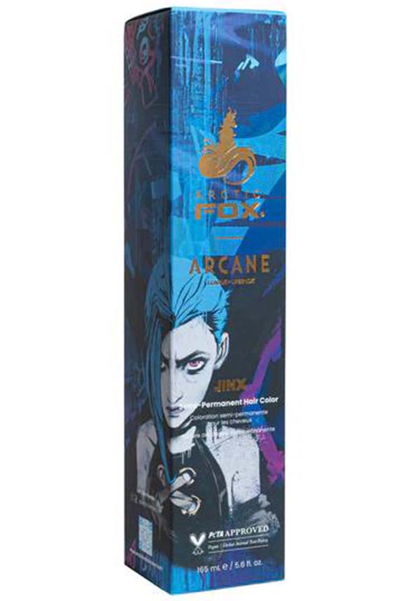 Jinx Vibrant Blue Semi - Permanent Hair Colour in 165ml Bottle