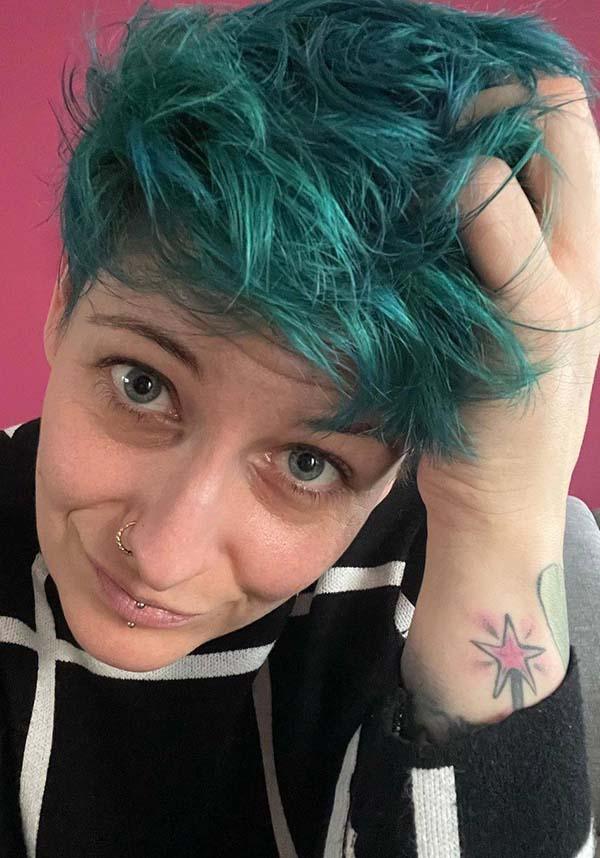 Vibrant Peacock Blue Semi - permanent Vegan Hair Colour