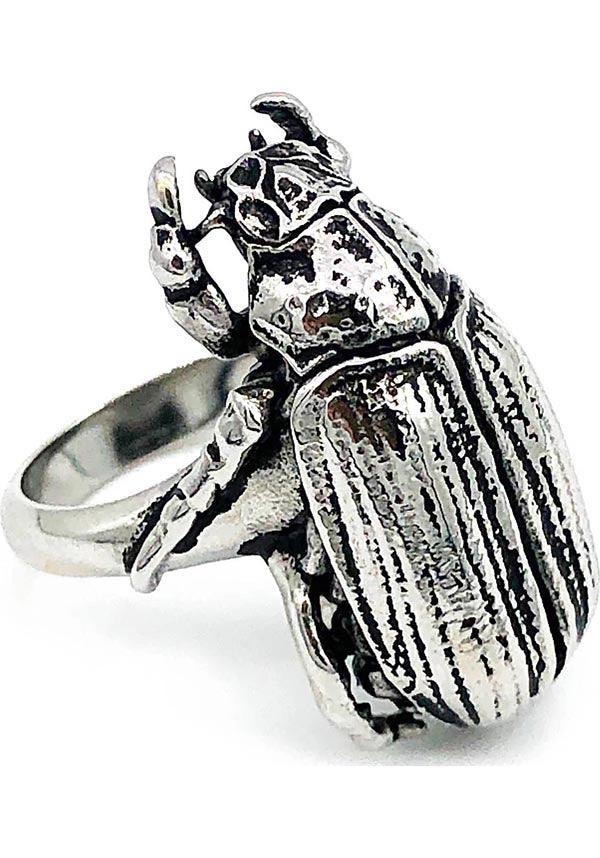 Nature - Inspired Stainless Steel Beetle Ring for Endless Wear