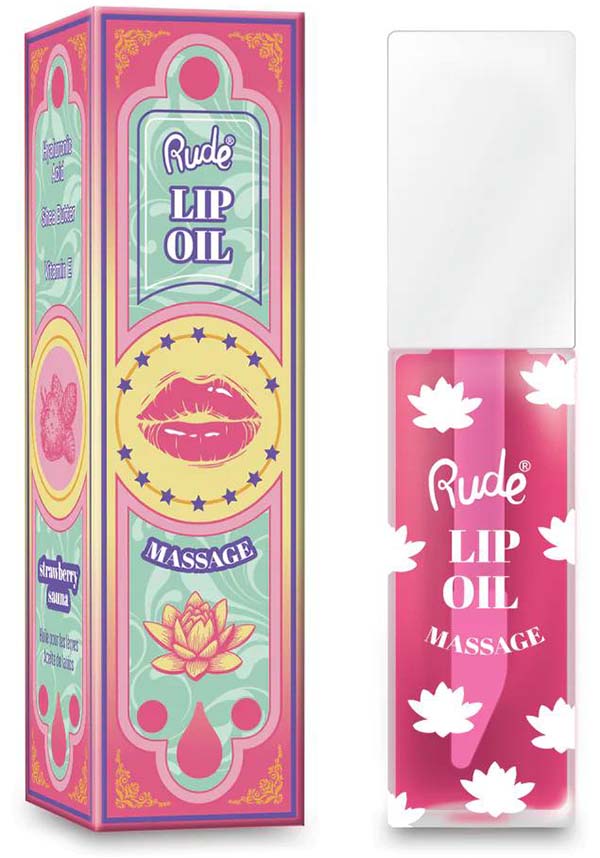 Strawberry Paradise Lip Oil Massage - A Moisturizing Treat for Your Lips