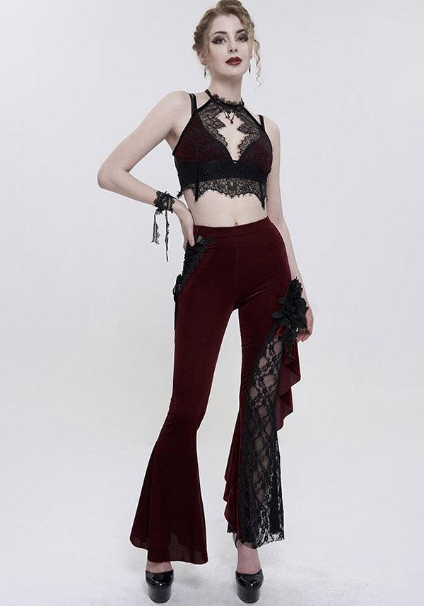 Scarlet Aura Gothic Lace Top for Seduction