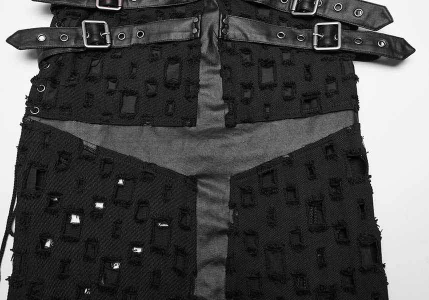 Punk Rave Mazikeen Buckle Design Women's Maxi Skirt