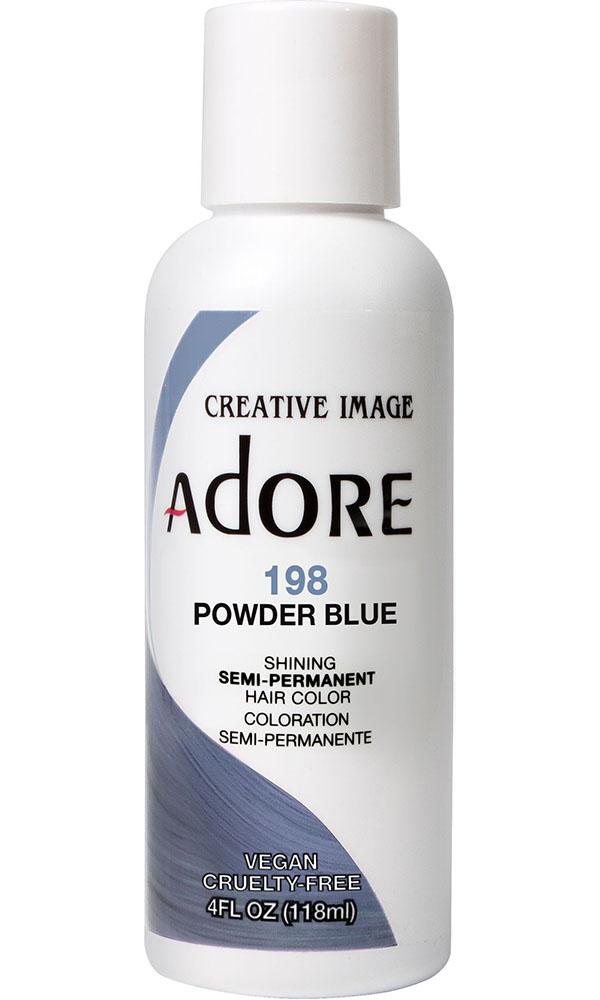 Adore Powder Blue Semi - Permanent Hair Colour with Natural Ingredients