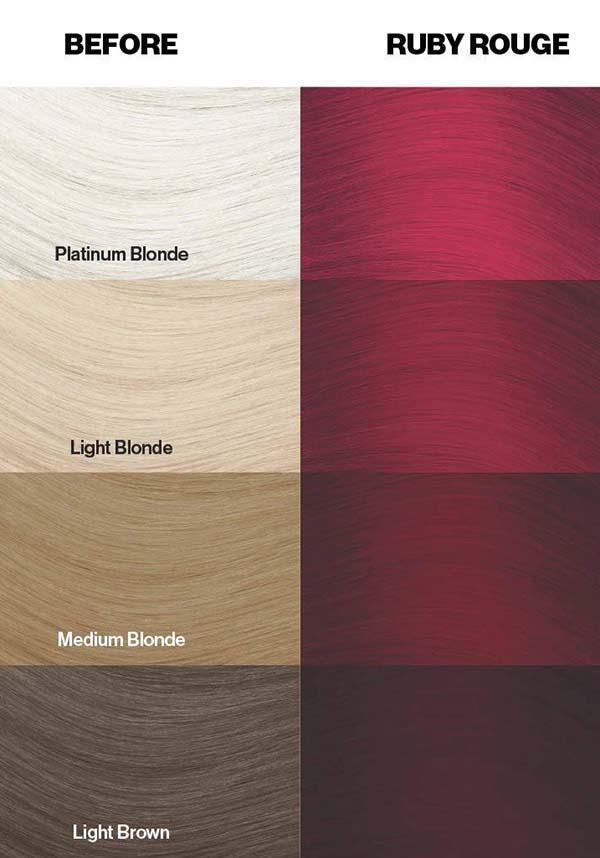 Crazy Colour Ruby Rouge: Semi - permanent Deep Ruby Red Hair Dye