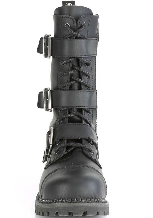 RIOT-12BK Black Unisex Steel Toe Ankle Boots - In Stock