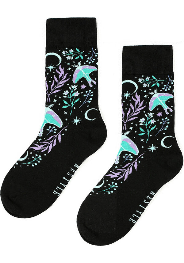 Restyle's Enchanting Moonglow Breathable & Stretchy Socks