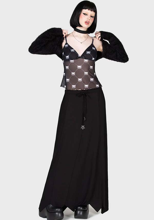 Mono Bear Women's Stretchable Cami Top with Custom Gloomy Bear Print