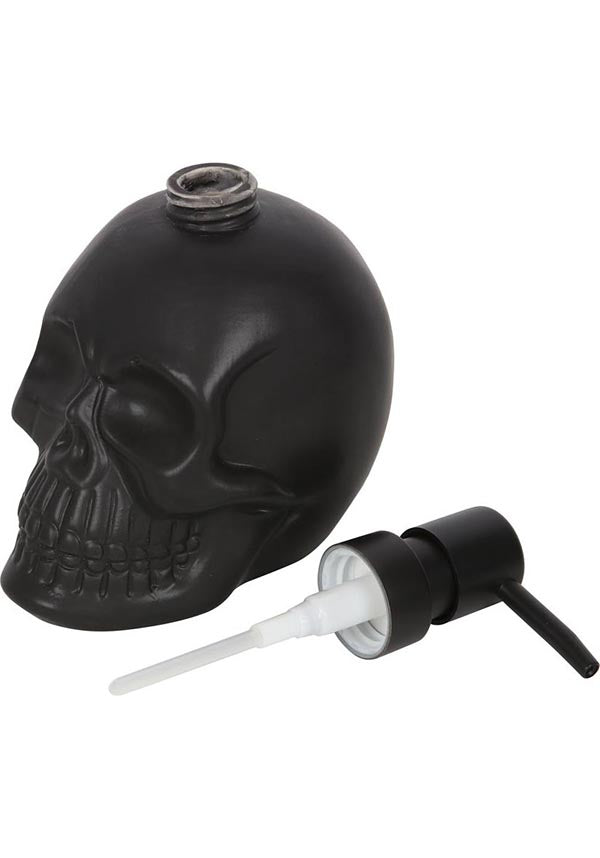 Unique Black Ceramic Skull Soap Dispenser for Gothic Sink
