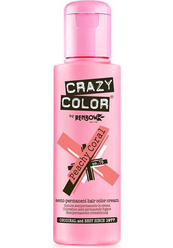 Peachy Coral Semi - permanent Hair Colour for Pale to Platinum Blonde Hair