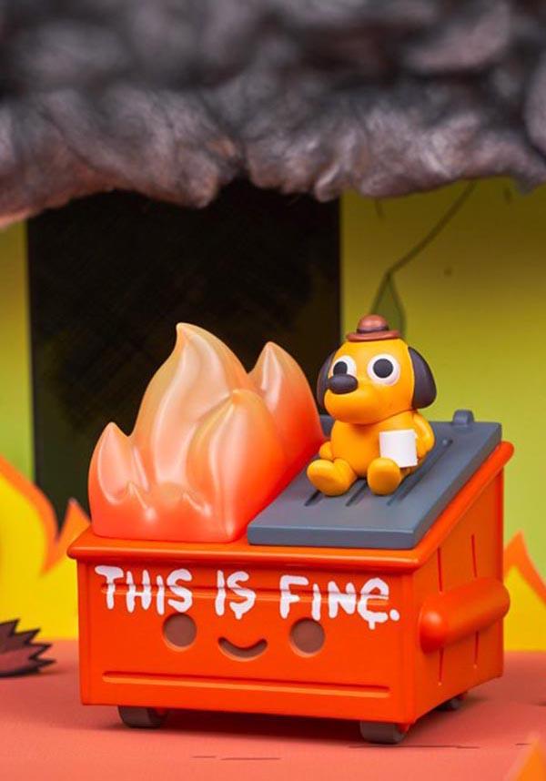 This Is Fine | High - Quality Vinyl Collectible Dumpster Fire Figure