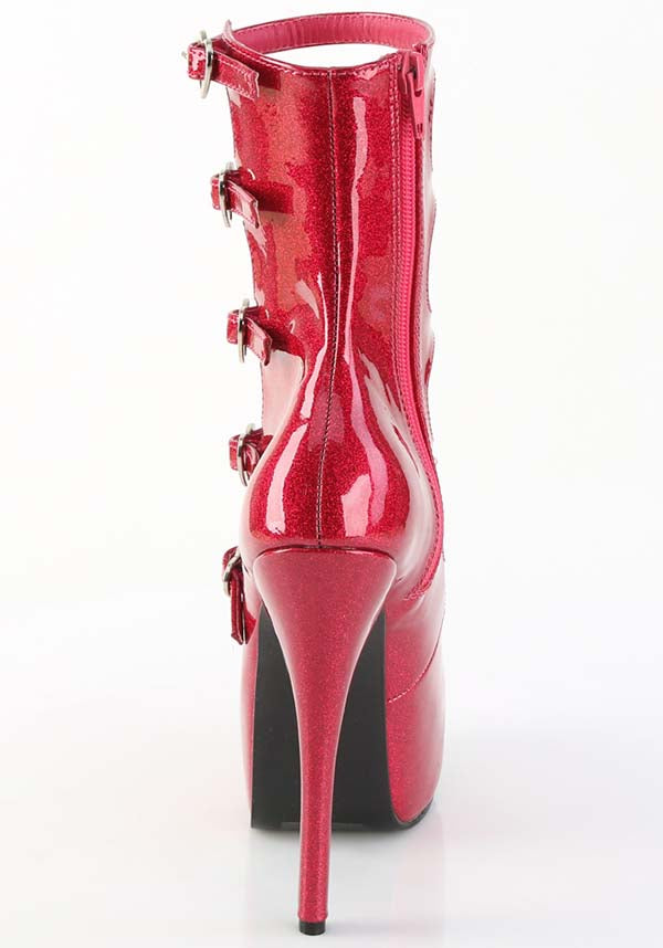 TEEZE-23 Fuchsia Platform Heels - Preorder Available