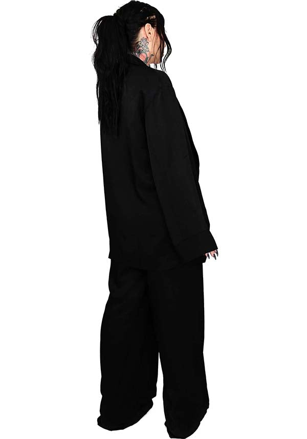 Foxblood Kori Comfortable Wide - Leg Pants for Lounge and Office