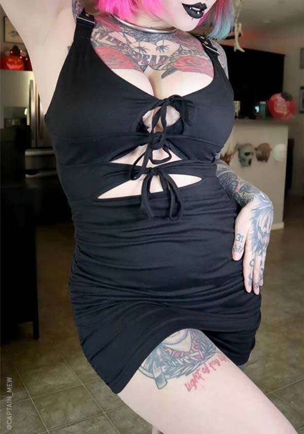 Raven Mini Gothic Date Night Dress