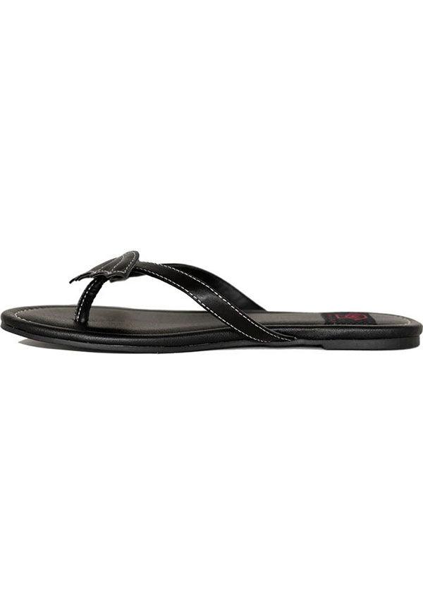 Spooky Cute Black Betty Bat Sandals for Summer Days
