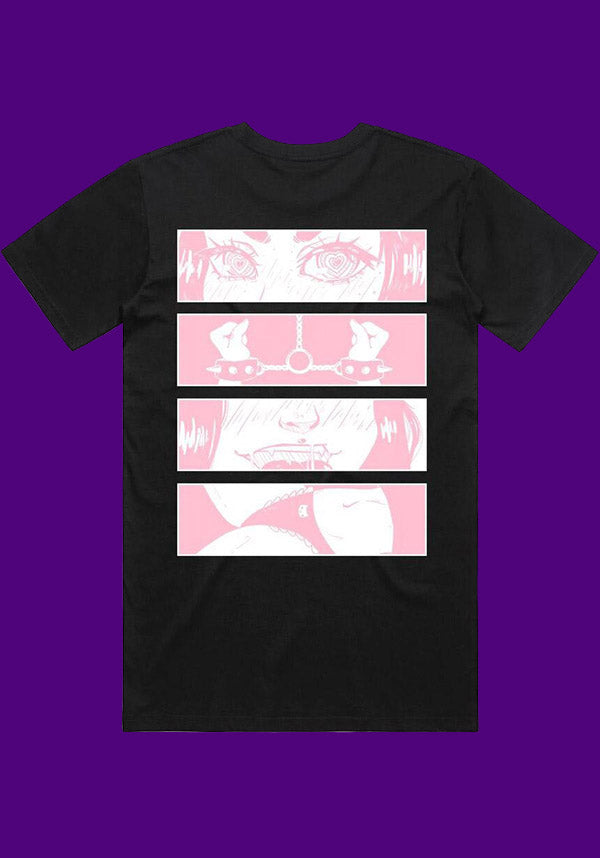 Black Send Lewds Graphic T-Shirt for Casual Wear